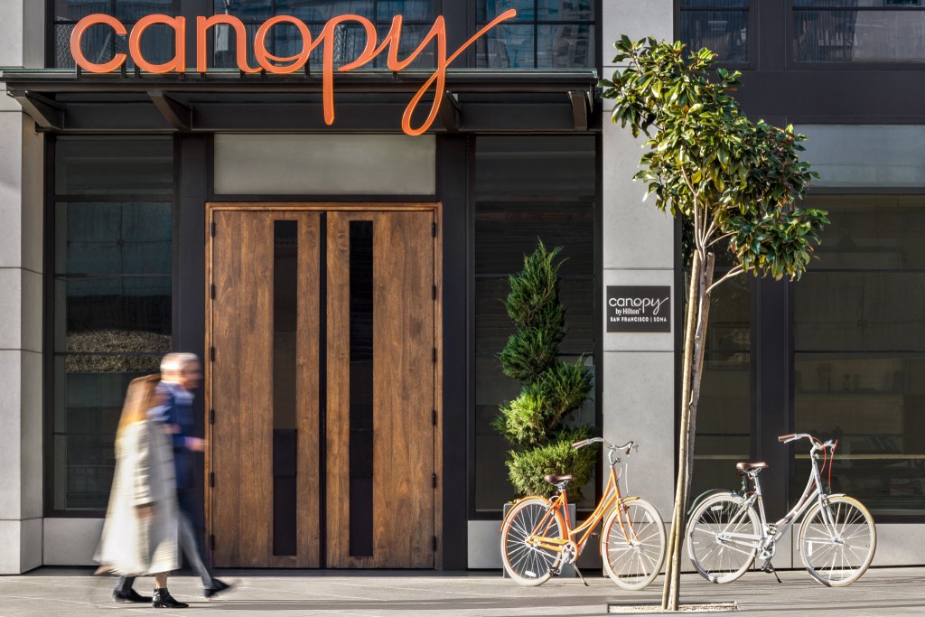 Canopy by Hilton San Francisco SOMA - Entrance with bikes