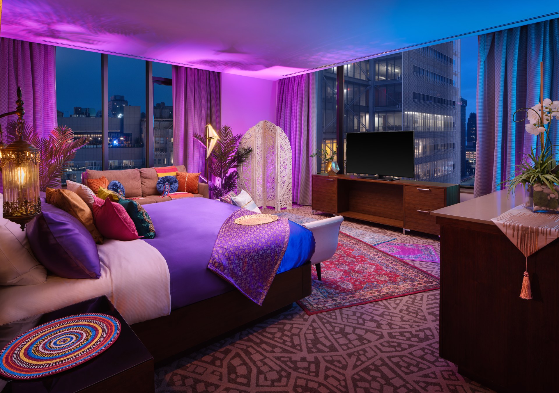 Hilton New York Times Square Aladdin's Times Square Palace Wide - Photo Credit: Drew Gorrie