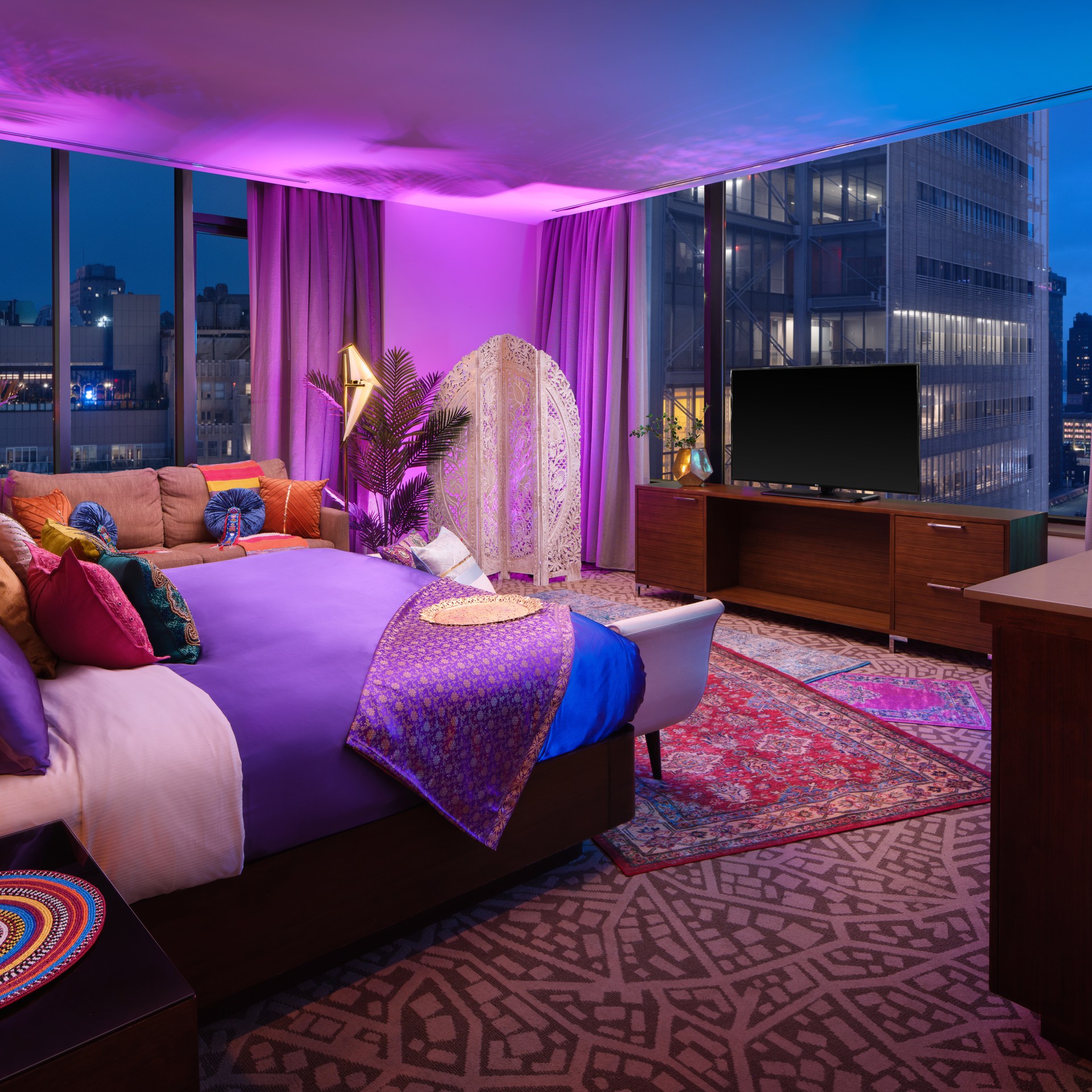 Hilton New York Times Square Aladdin's Times Square Palace Wide - Photo Credit: Drew Gorrie