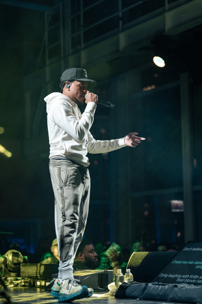 Chance the Rapper performs an exclusive concert at the newly renovated ROOF on theWit Chicago, a Hilton Hotel in Chicago, Illinois, on Thursday, Sept. 14, 2023