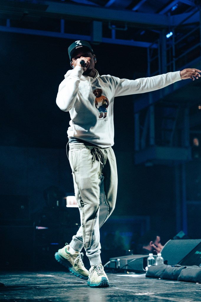 Chance the Rapper performs an exclusive concert at the newly renovated ROOF on theWit Chicago, a Hilton Hotel in Chicago, Illinois, on Thursday, Sept. 14, 2023
