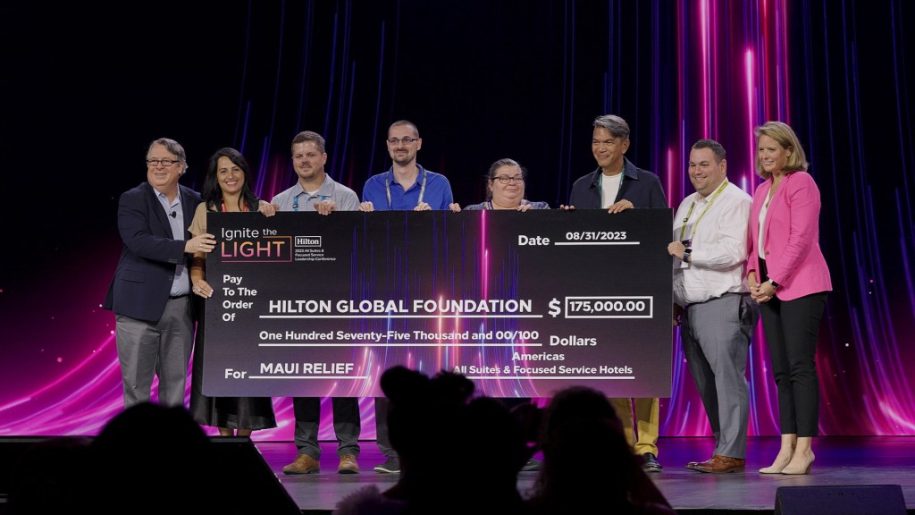 Hilton Global Foundation - $175,000 for Maui relief efforts