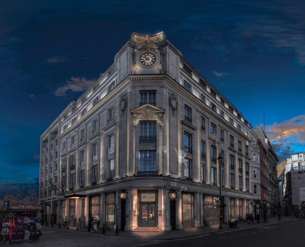 The Trafalgar St. James London, Curio Collection by Hilton exterior at night