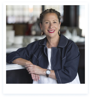 Nancy Silverton headshot American chef, baker and author, and Executive Chef, Osteria Mozza, Hilton Singapore Orchard