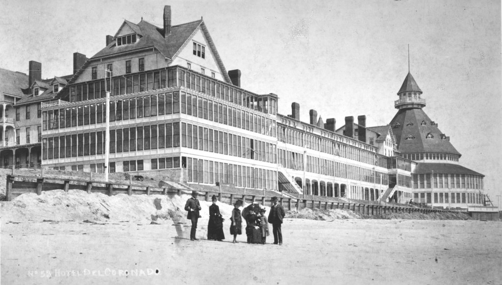 Hotel del Coronado, Curio Collection by Hilton - Historic Images - 1889 Veranda Beach