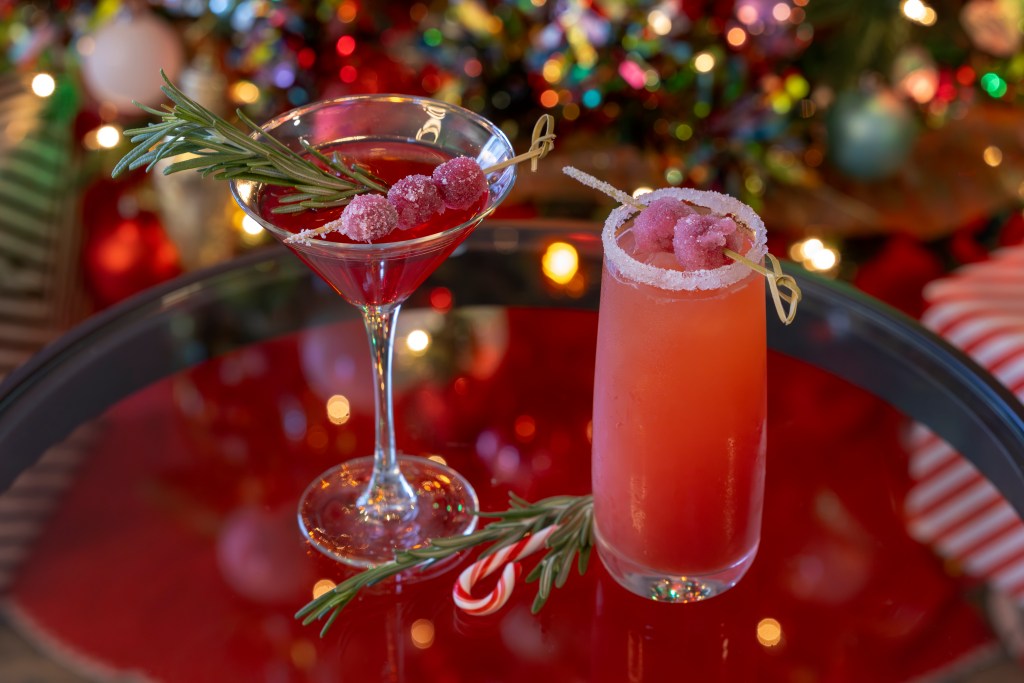 Hallmark Holiday Cosmopolitan Cocktail and Zero Proof Cocktail