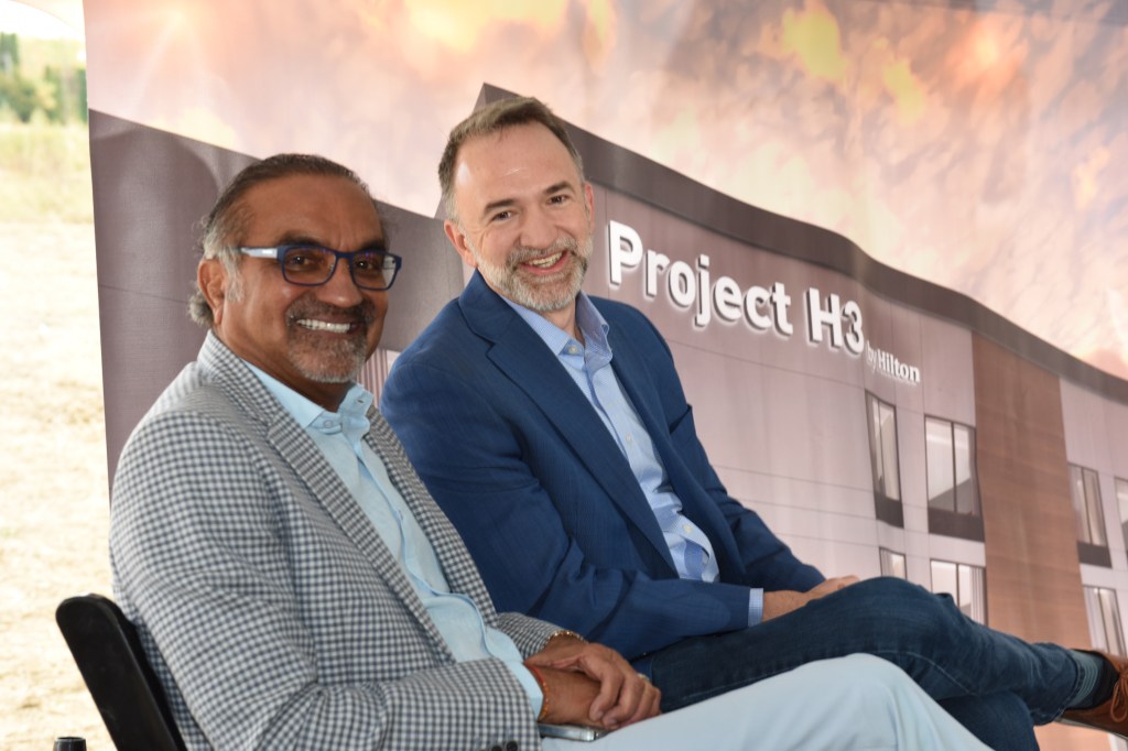 Project H3 Groundbreaking - Isaac Lake and Bharat Patel - Project H3 Banner