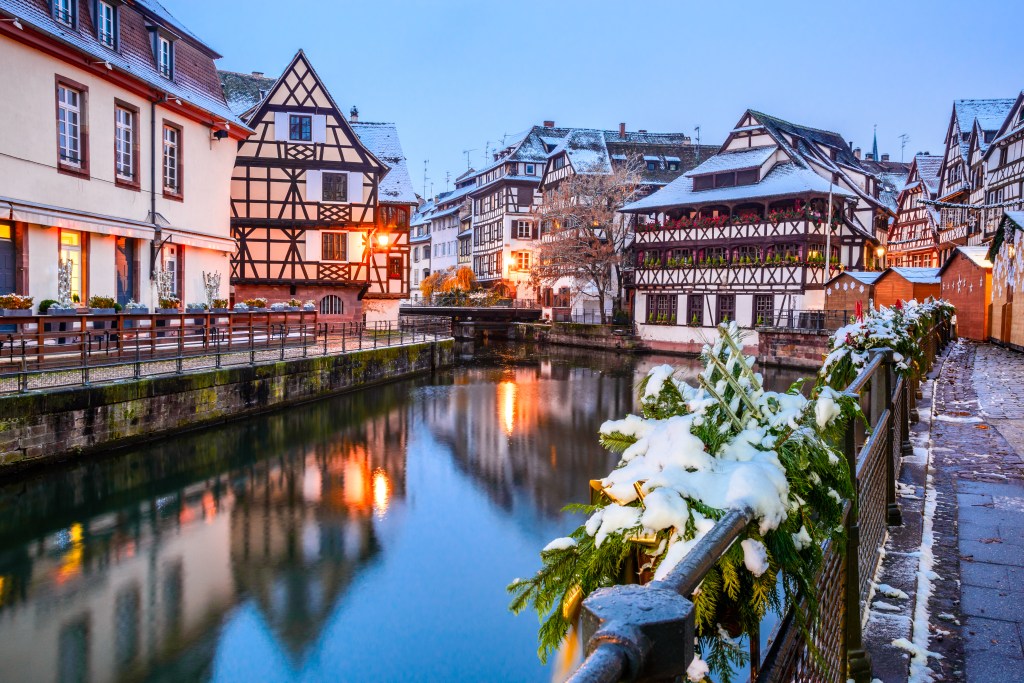 Strasbourg,,France.,Christmas,Market,In,Petite,France,Old,District,Of