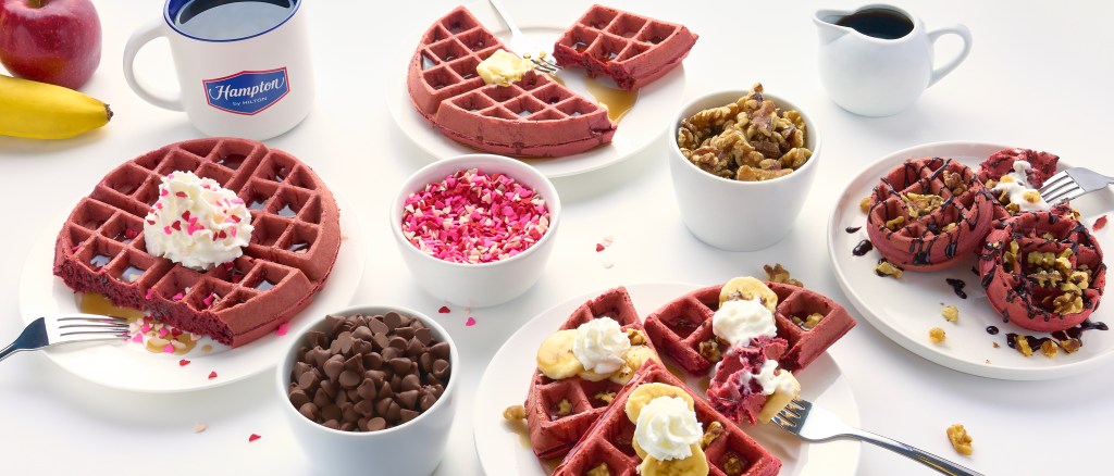 Red Velvet Waffles - Hampton by Hilton