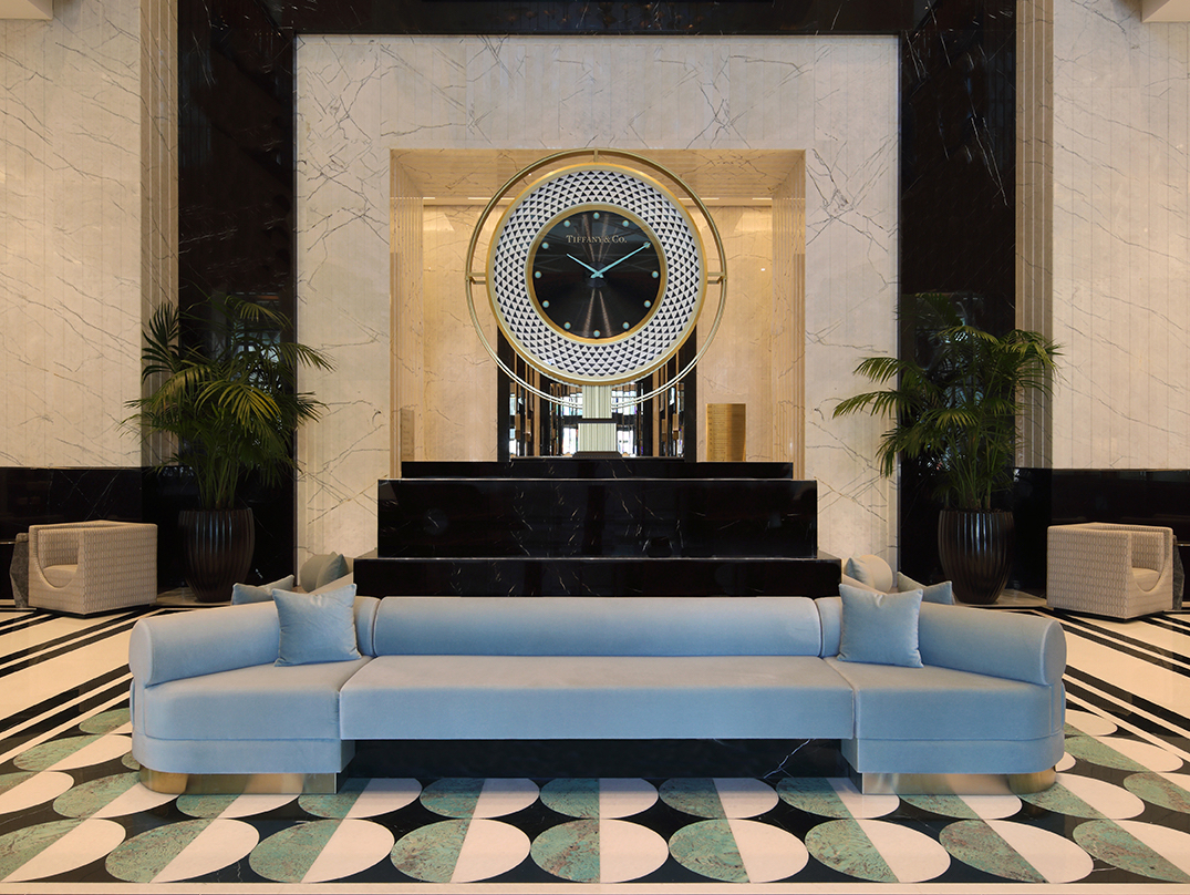Waldorf Astoria Doha West Bay - Tiffany Clock (Cropped)