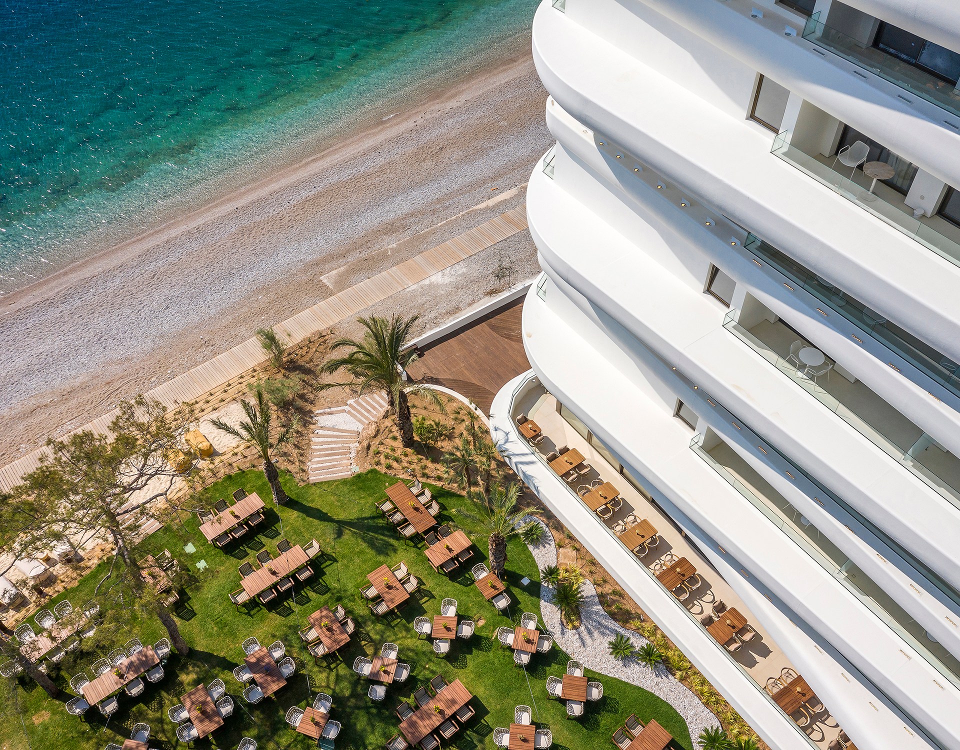 Isla Brown Corinthia Resort and Spa, Curio Collection by Hilton - Drone Day View Garden Building Beach