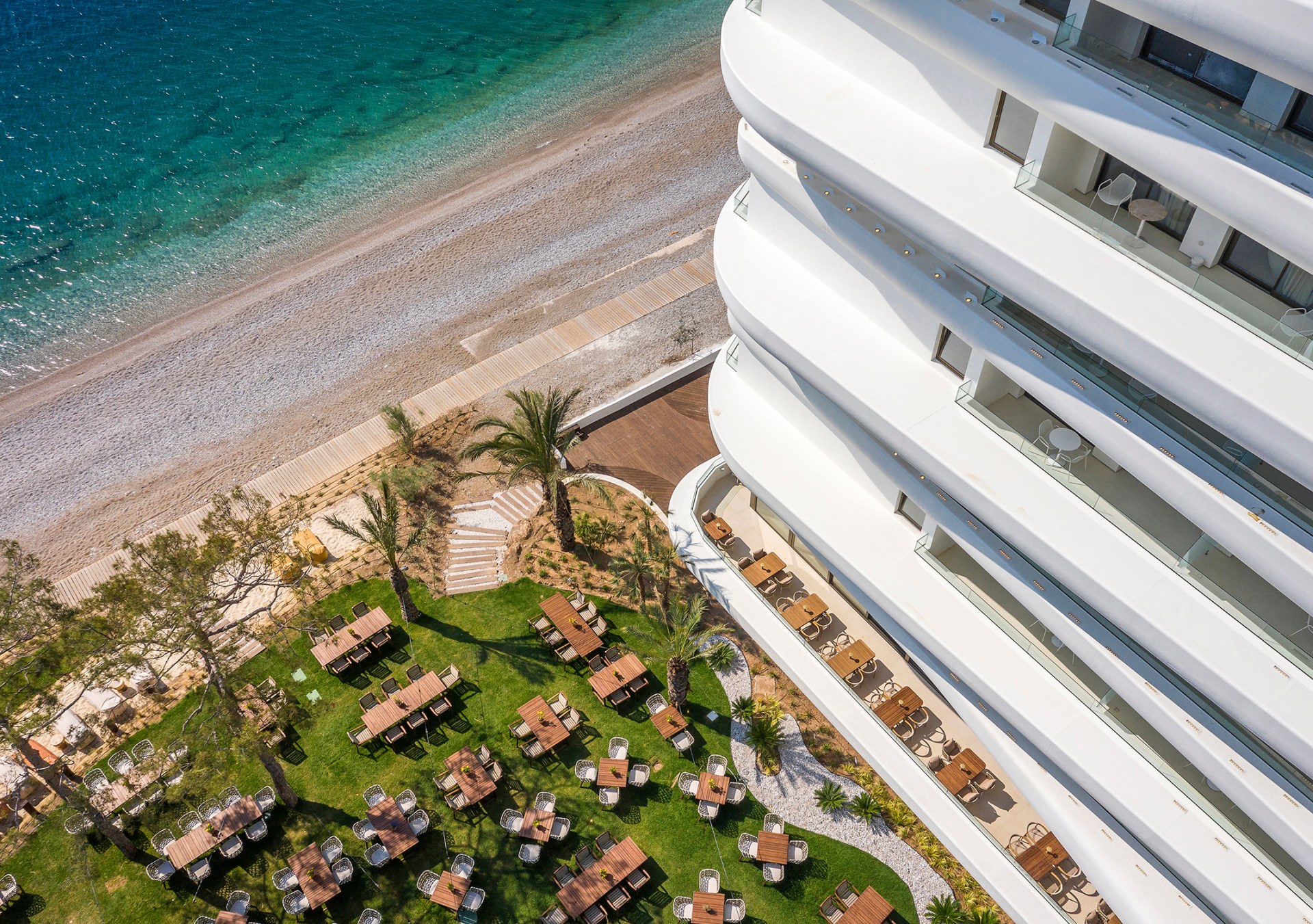 Isla Brown Corinthia Resort and Spa, Curio Collection by Hilton - Drone Day View Garden Building Beach