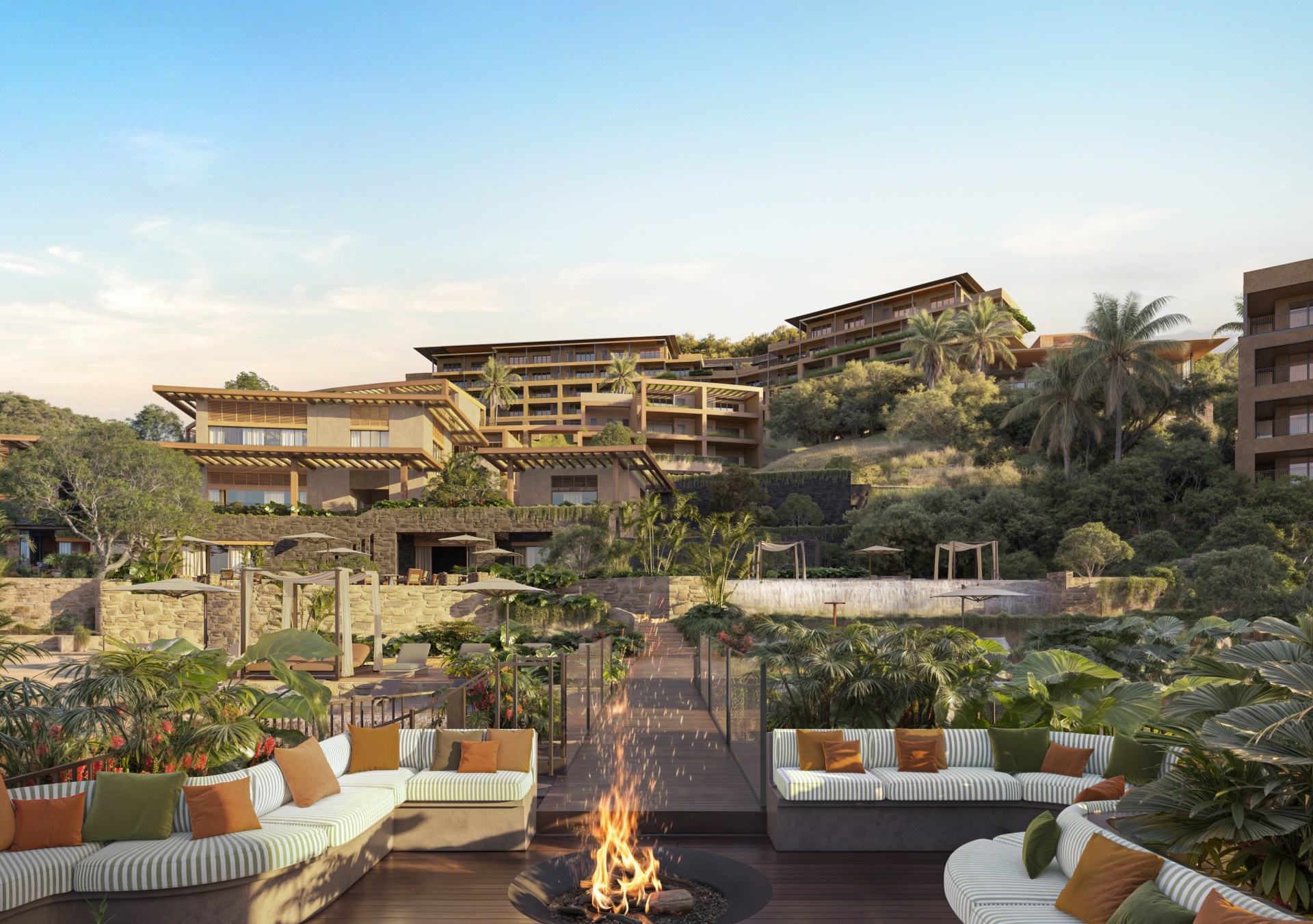 Waldorf Astoria Costa Rica Punta Cacique - Fire Pit Rendering