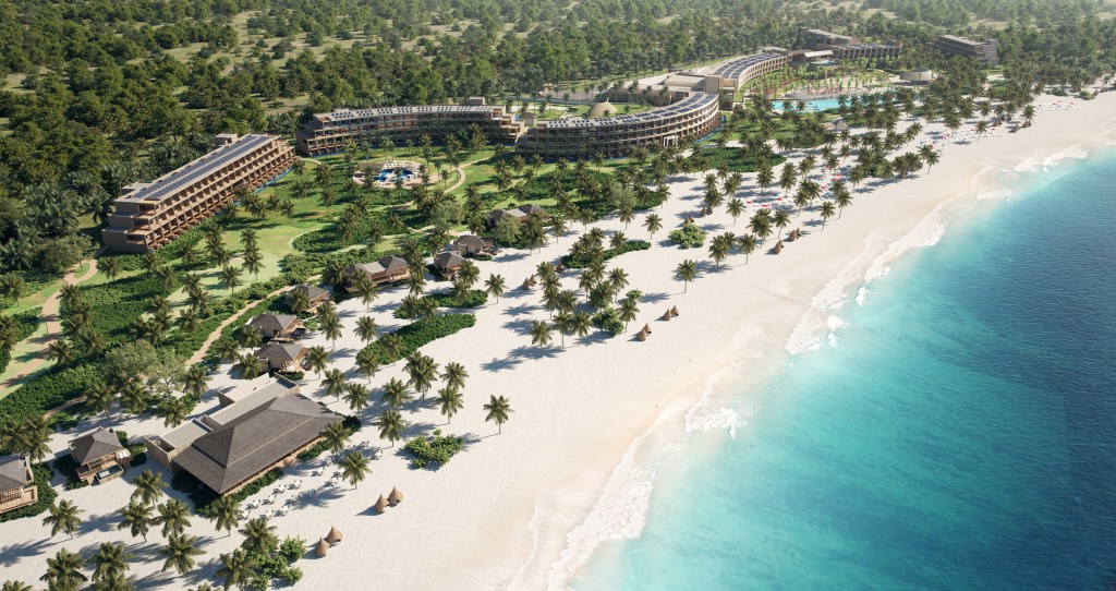 Zemi Miches All-Inclusive Resort, Curio Collection by Hilton - Aerial Rendering_Credit Hilton