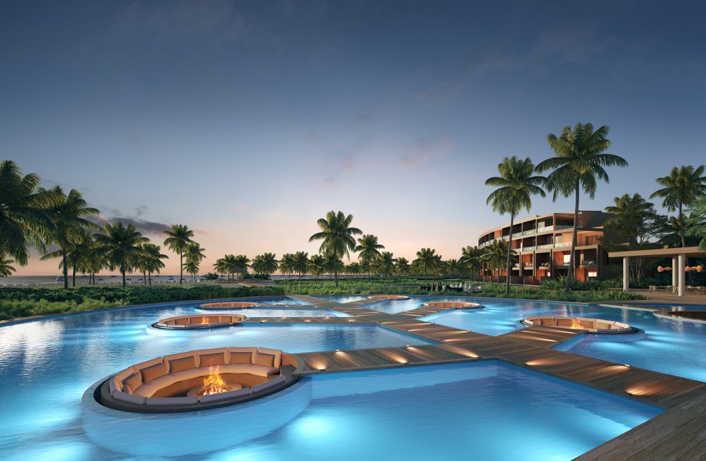 Zemi Miches All-Inclusive Resort, Curio Collection by Hilton - Pools Rendering_Credit Hilton