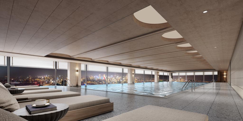 Conrad Chongqing - Pool Rendering