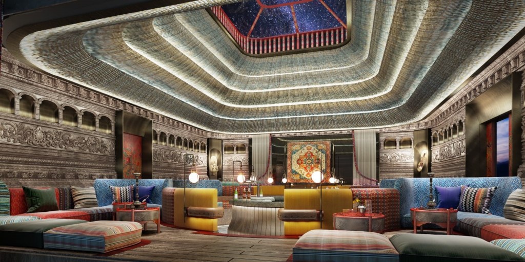 Hilton Kathmandu - Roof Top Bar Rendering