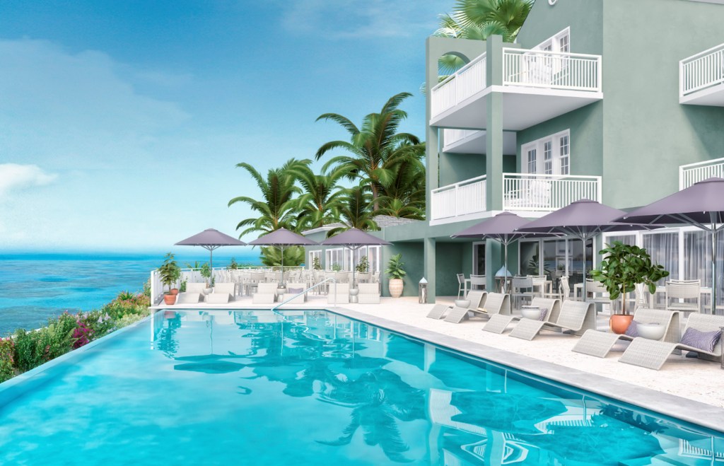 Bermudiana Beach Resort, Tapestry Collection by Hilton - Infinity Pool Rendering