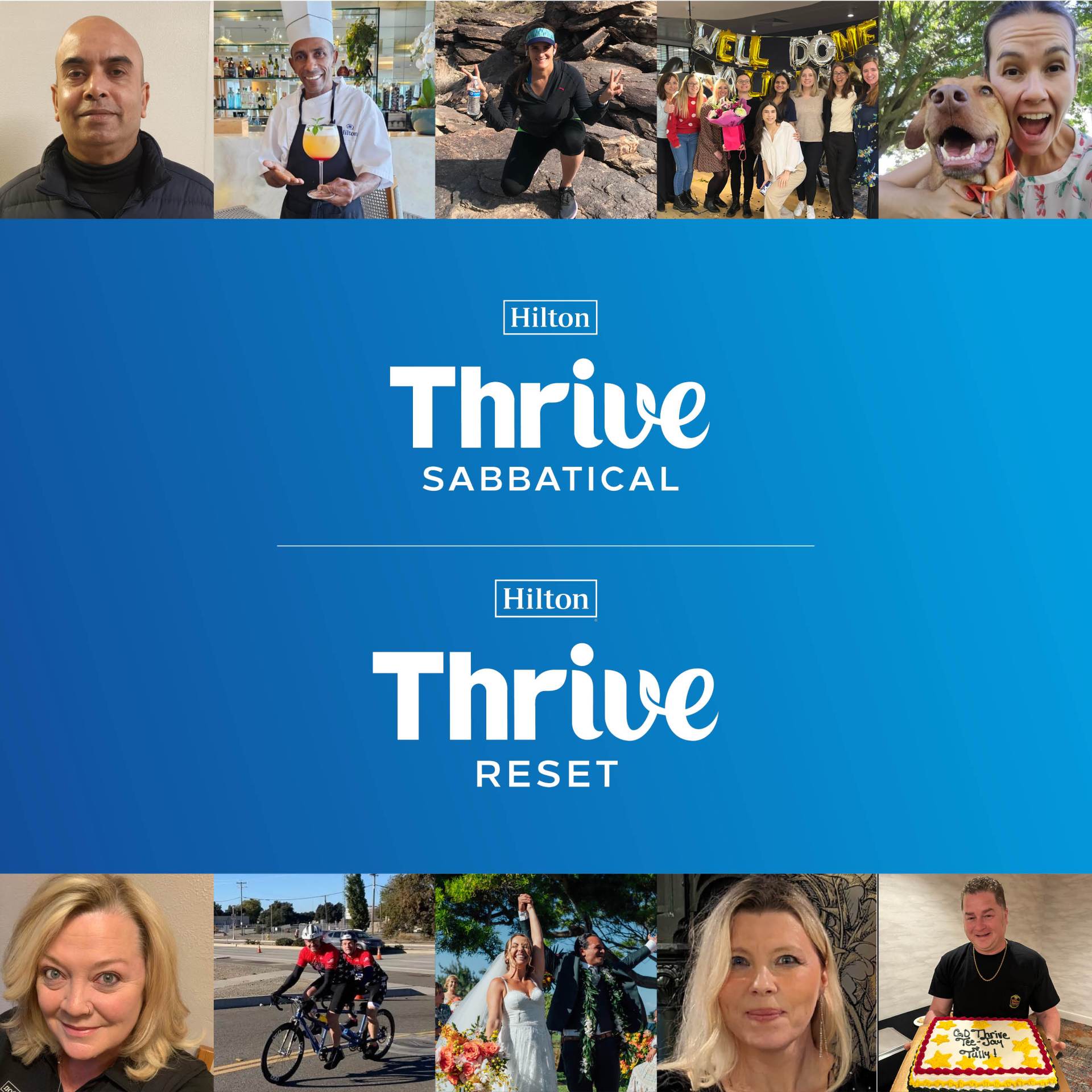 Hilton 2024 Thrive Sabbatical and Thrive Reset Winners - 995x700