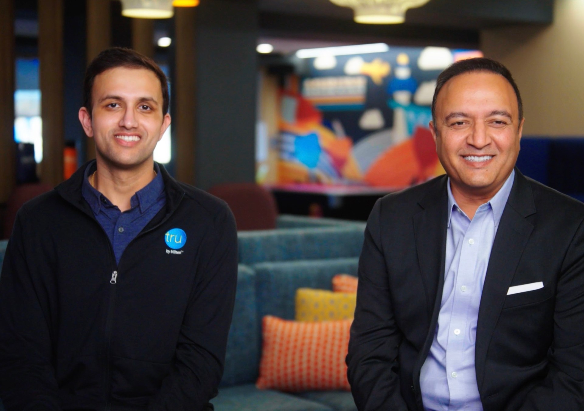 Jai & Vinay Patel, father and son at Tru by Hilton Ashburn One Loudoun