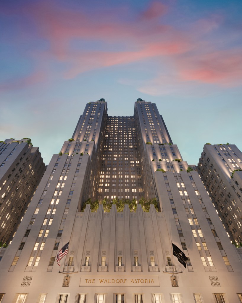 Waldorf Astoria New York Exterior - Looking Up at 49th Street