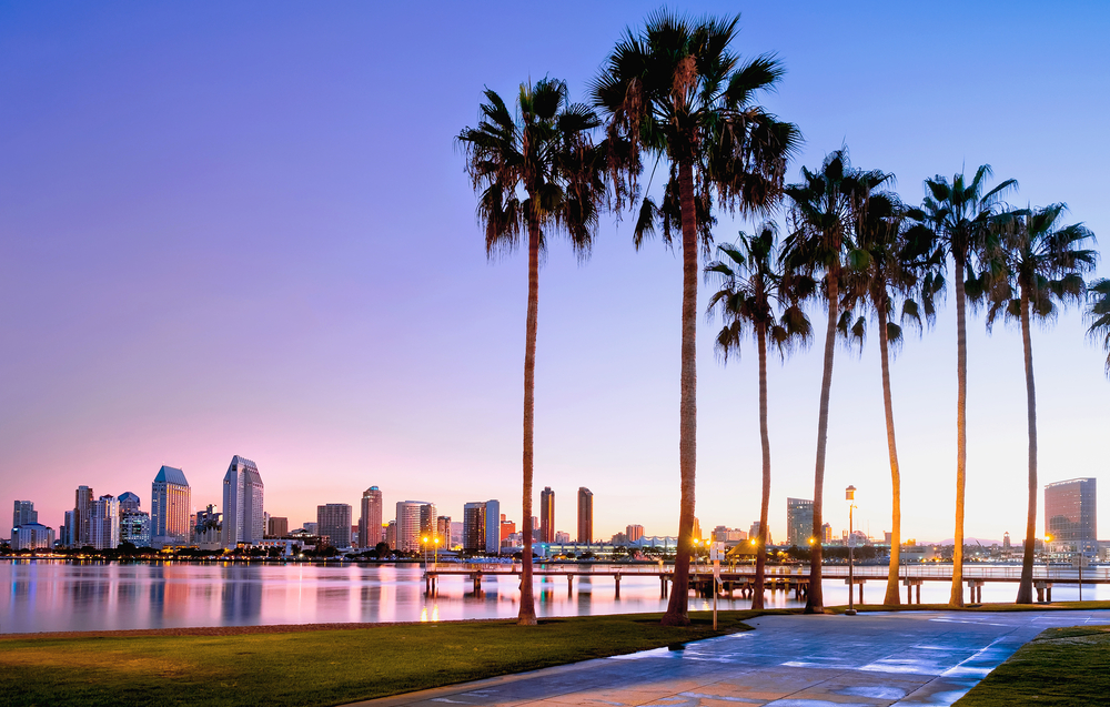 Sunrise overlooking San Diego, California - Photo Credit: Dancestrokes/Shutterstock