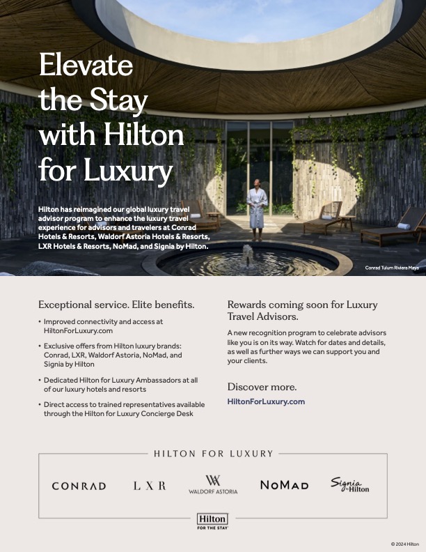 Hilton For Luxury Sales Flyer