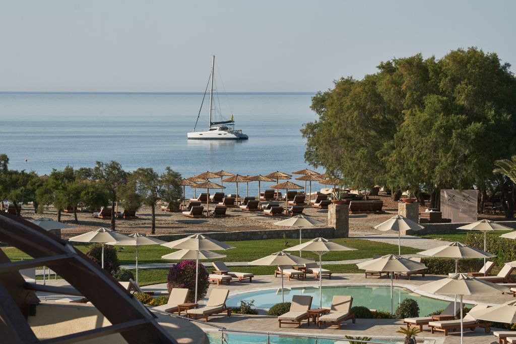 Lindian Village Beach Resort Rhodes, Curio Collection by Hilton - Pool and Beach, ocean, yacht