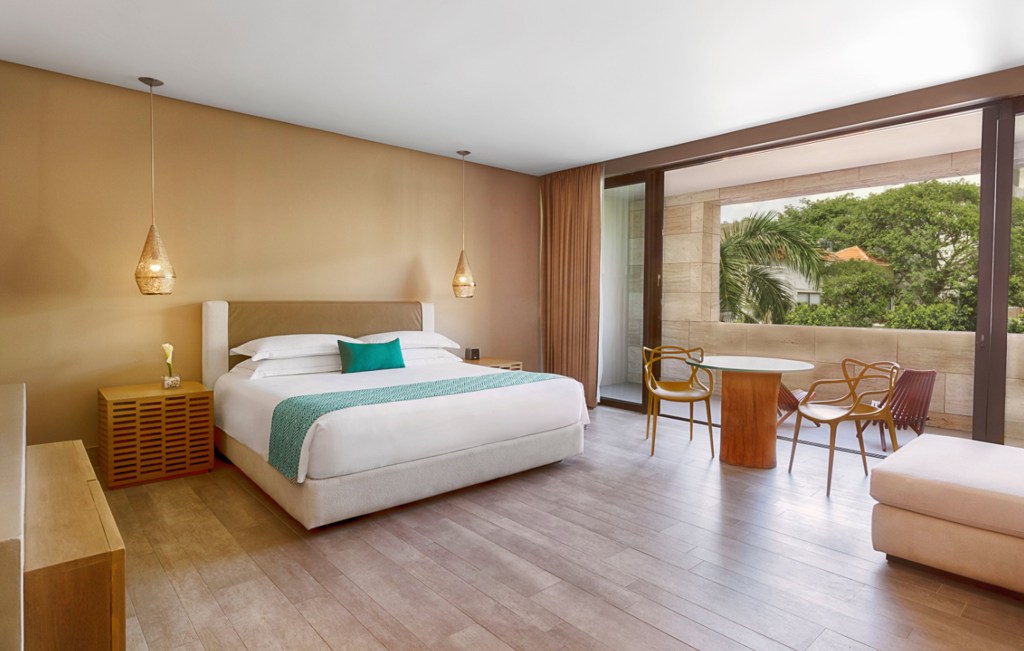 The Yucatan Playa del Carmen, All-Inclusive Resort, Tapestry Collection by Hilton, Junior Suite, Bedroom, Sitting Area