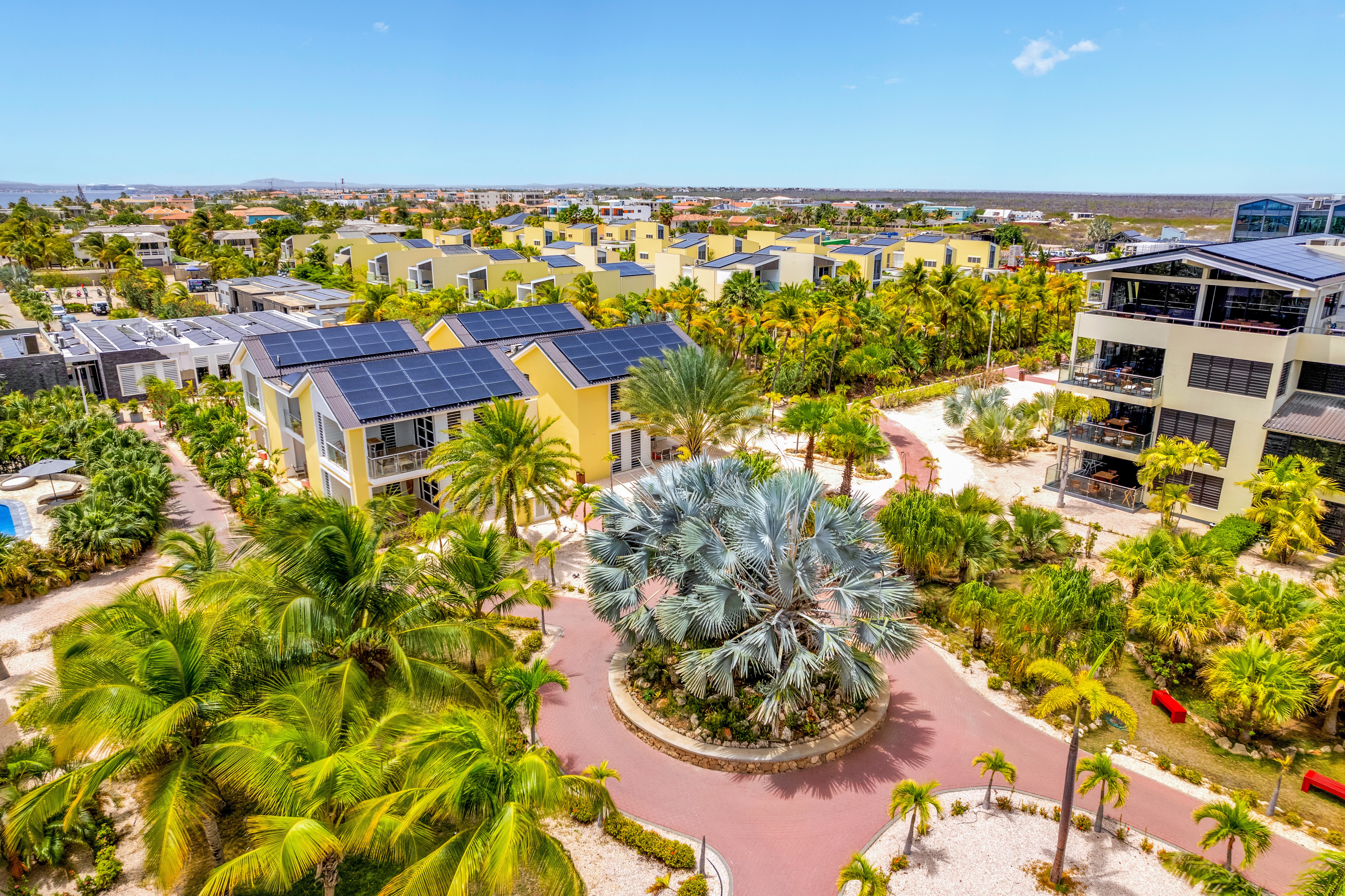 aerial view of Delfins Beach Resort Bonaire, Tapestry Collection by Hilton