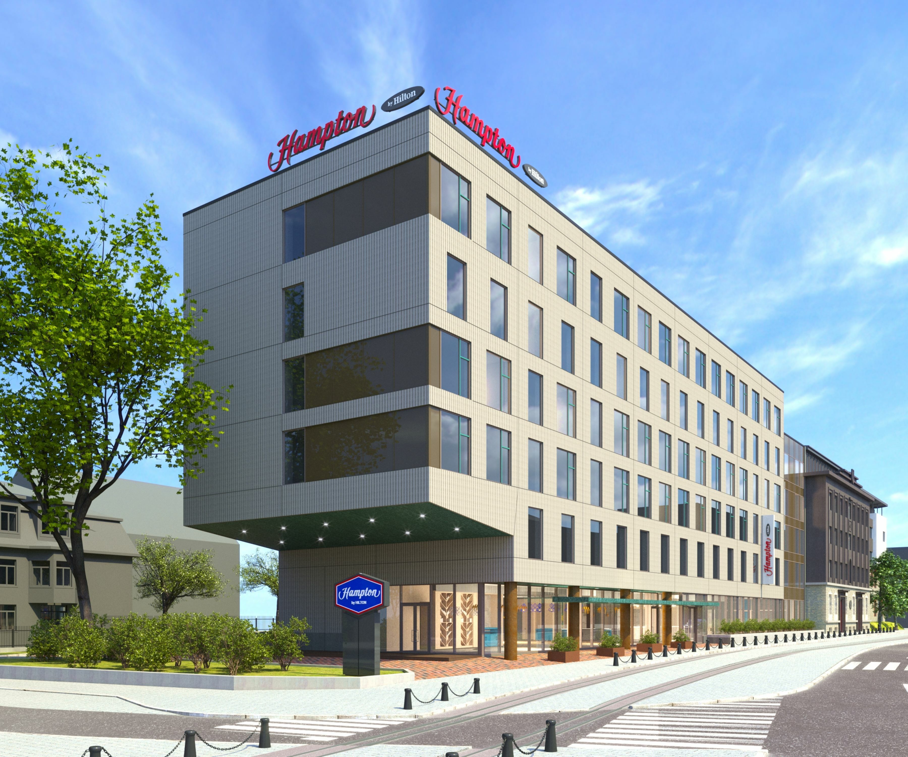 Hampton by Hilton Tallinn Rendering, Exterior