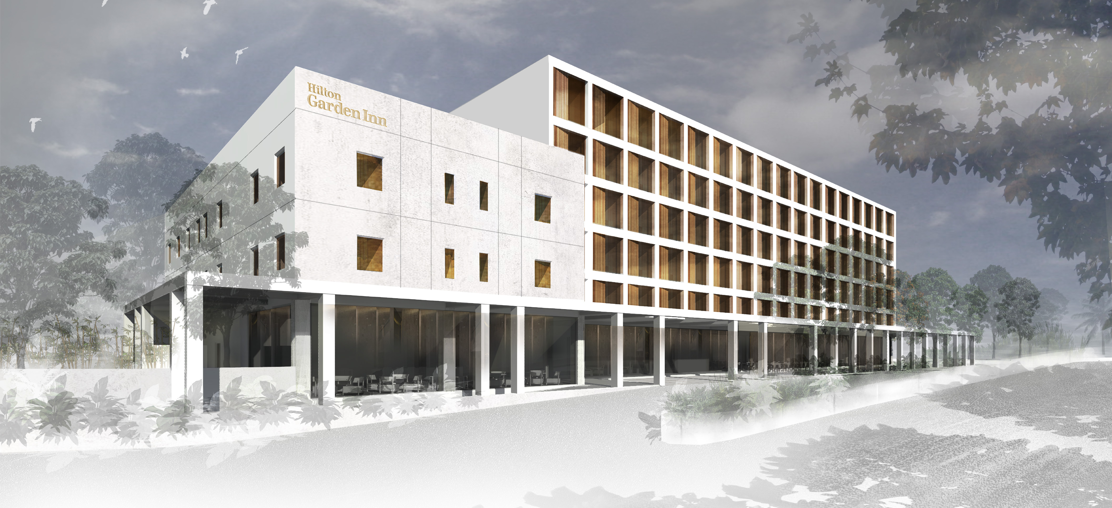 Hilton Garden Inn Suva - exterior rendering