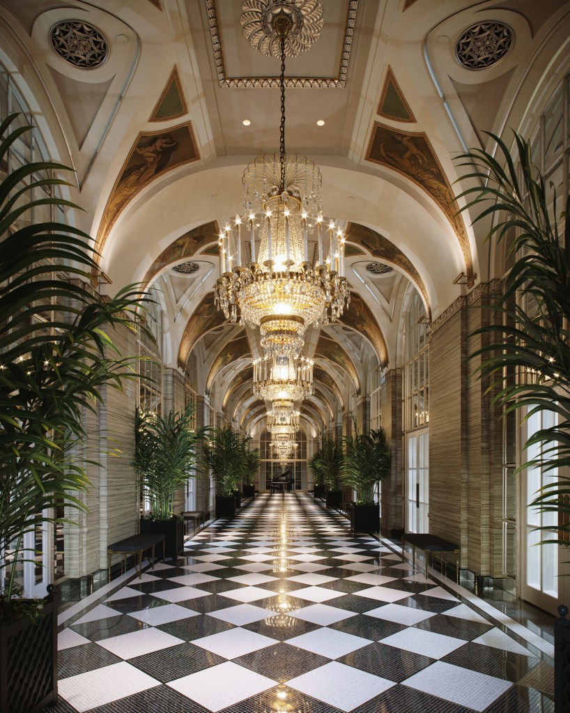 Waldorf Astoria New York Silver Corridor - Credit Noë &amp; Associates Courtesy The Boundary