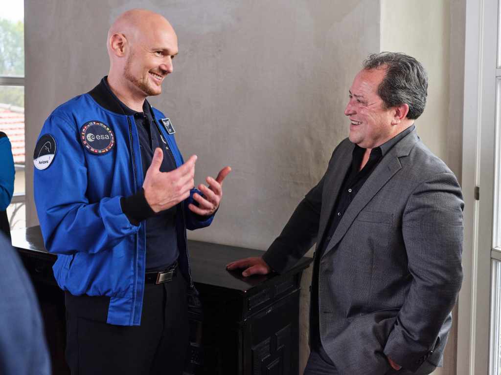 Alexander Gerst - ESA Astronaut and Geophysicist and Larry Traxler, senior vice president, Global Design Services, Hilton