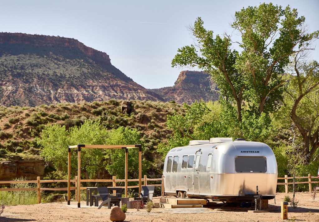 AutoCamp, Utah, Zion, firepit, camping, camper