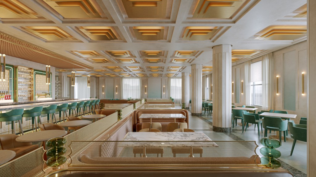 Waldorf Astoria New York Lex Yard's Ground Floor - Credit Omegarender