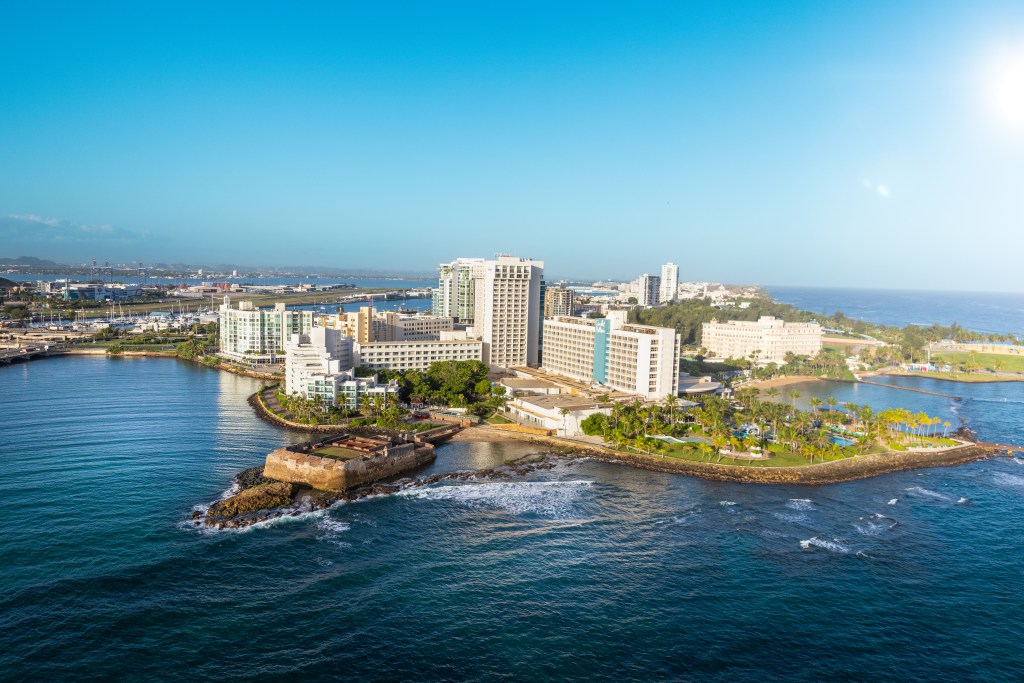Caribe Hilton Aerial view