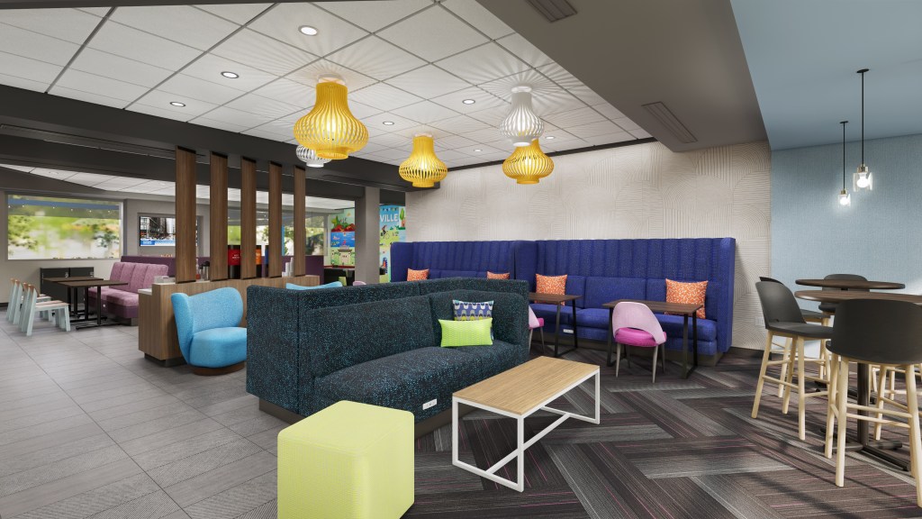 Tru by Hilton, Lobby, Lobby sitting areas