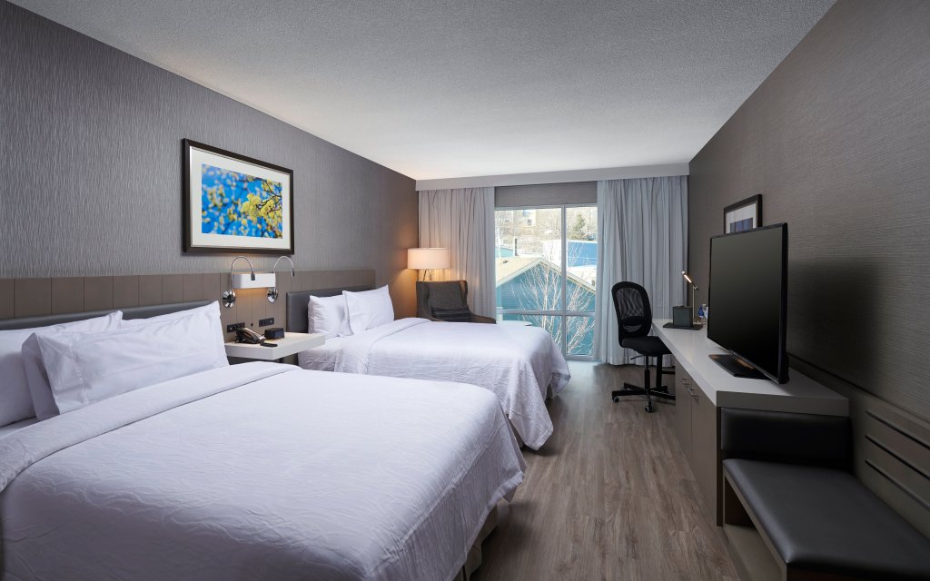 The inside of a guest at the Hilton Garden Inn St John's Newfoundland