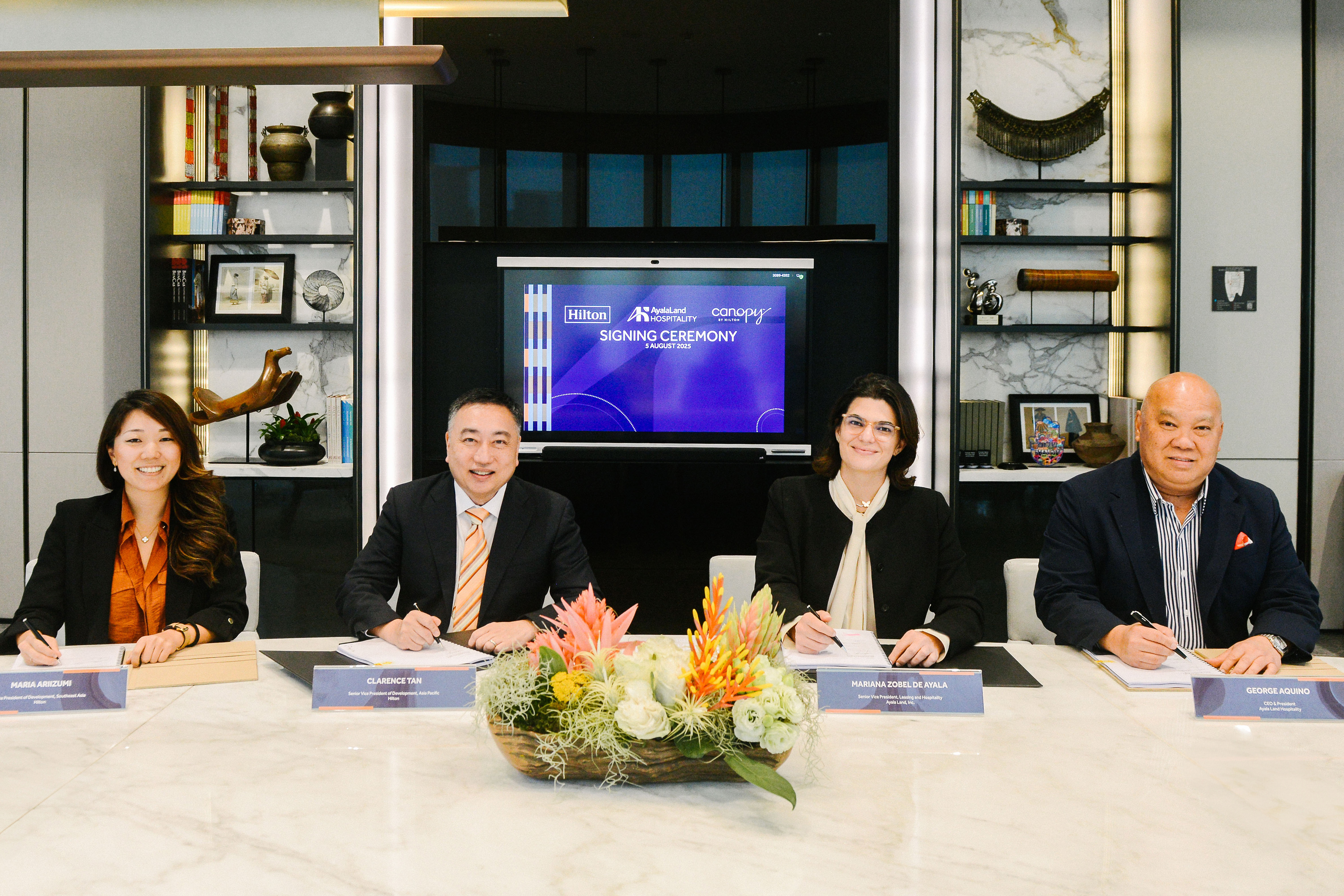 Canopy by Hilton Makati Signing - Hilton and Ayala Land Hospitality Canopy