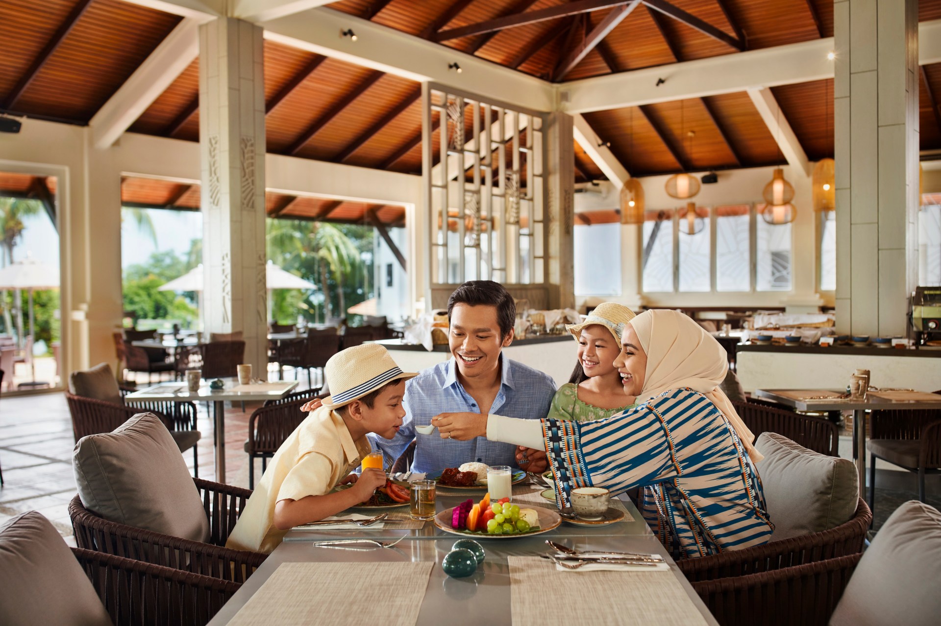 Dining area at DoubleTree by Hilton Damai Laut Resort