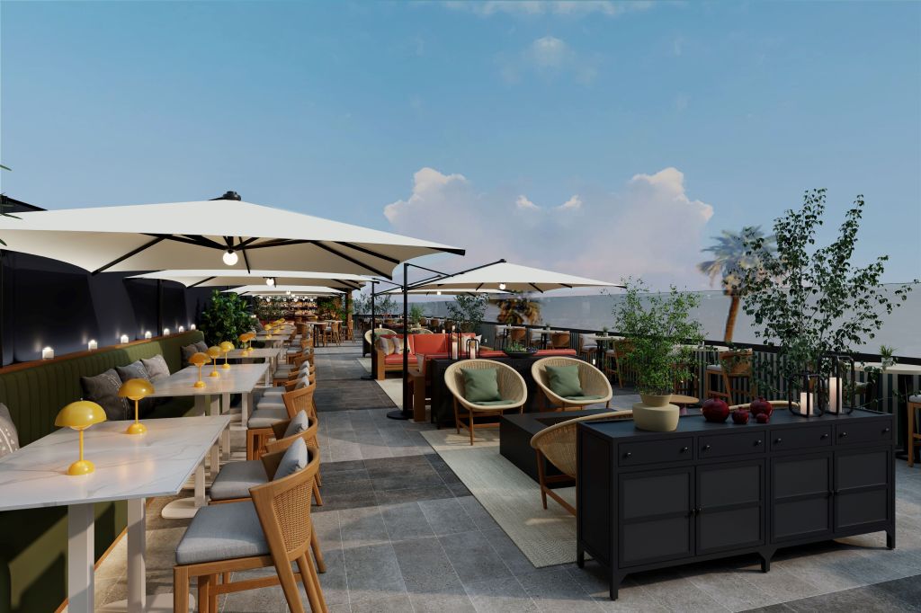 Hilton Arcadia Los Angeles - Hipico Rooftop Restaurant Bar