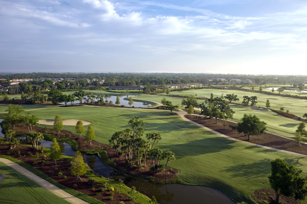 A view overlooking the golf course at the Sunseeker Resort