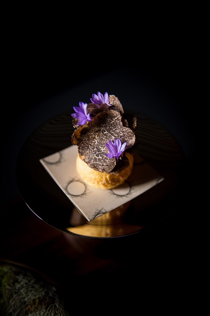 Example Plating - Truffle Gougere
