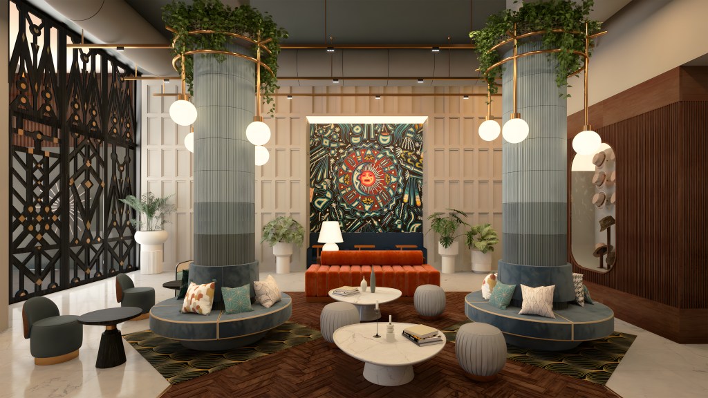 Motto by Hilton Guadalajara Centro Historico - Lobby Rendering