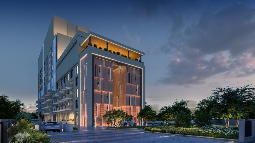 Exterior of the Slohh by Roach, Curio Collection by Hilton