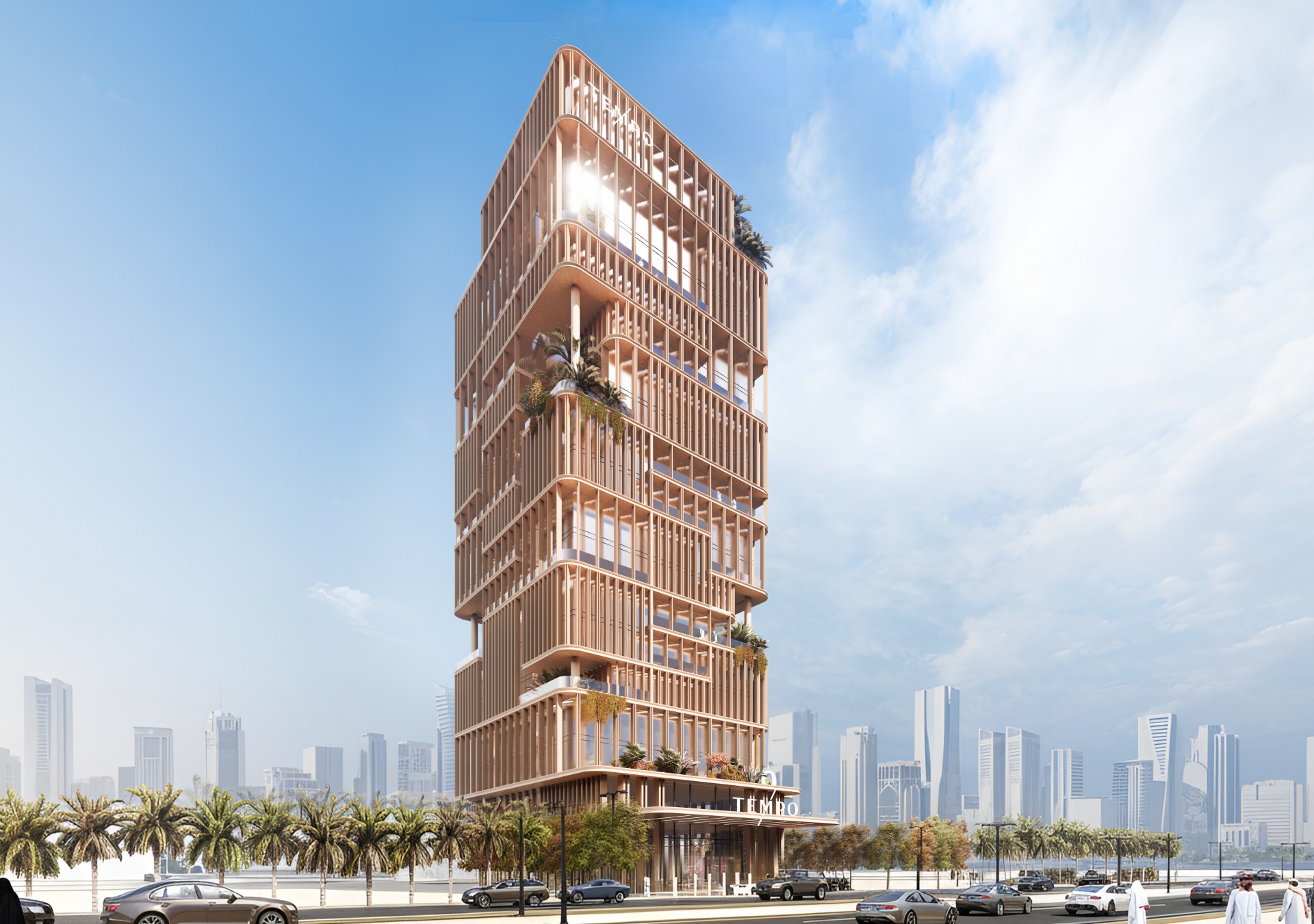 Tempo by Hilton Riyadh Al Narjis - Rendering of building exterior during the day