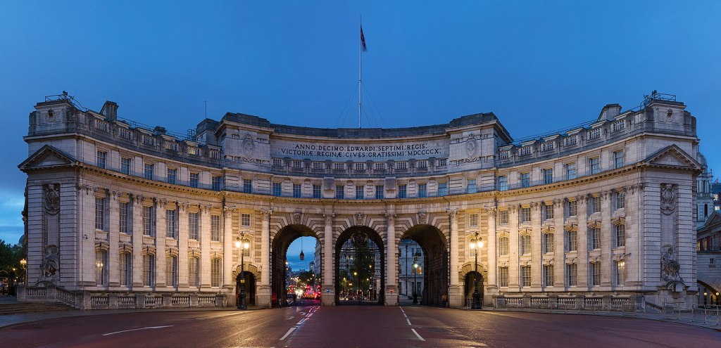 Exterior of the Waldorf Astoria London Admiralty Arch