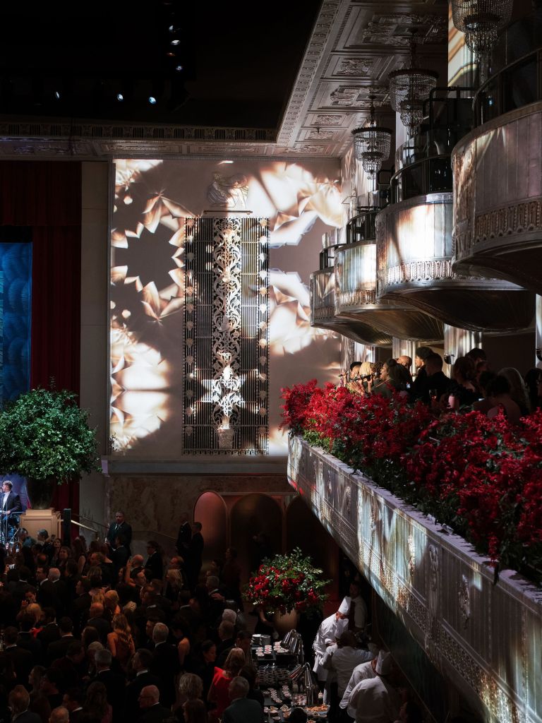 Grand Ballroom at Waldorf Astoria New York Opening Gala, November 6, 2025 (Photo Credit: Corbin Gurkin Photography)