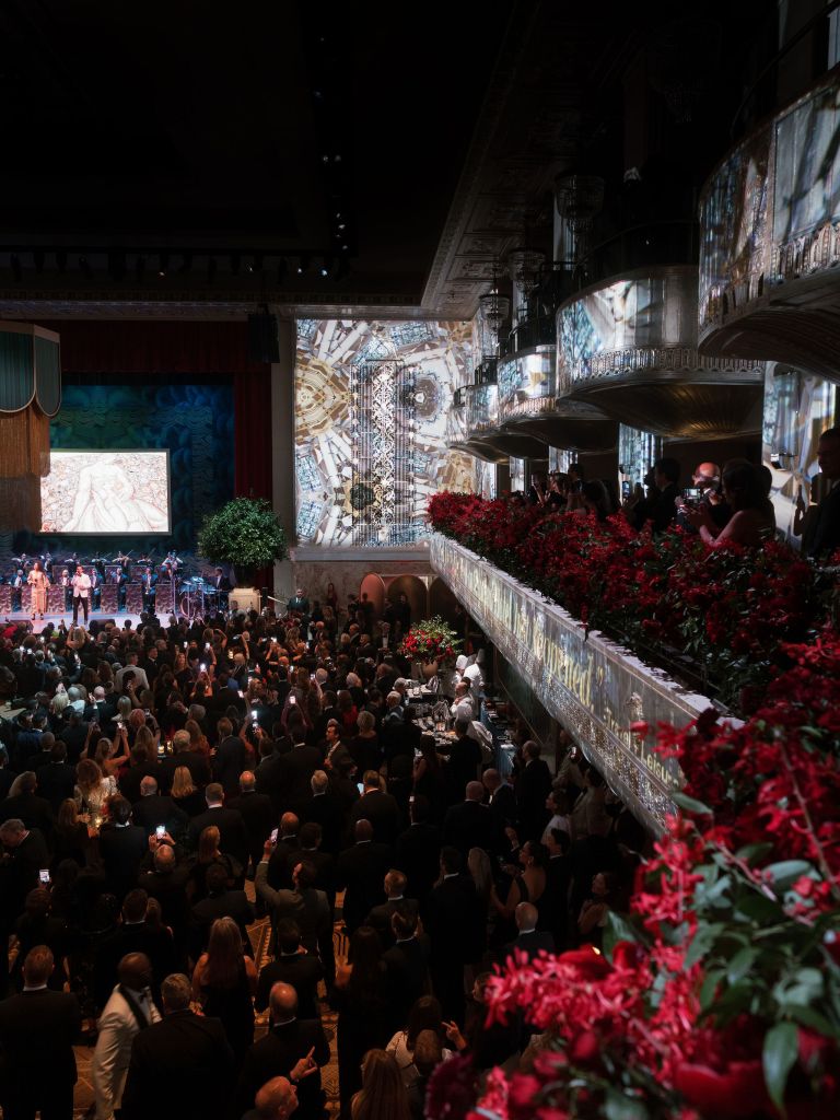 Grand Ballroom at Waldorf Astoria New York Opening Gala, November 6, 2025 (Photo Credit: Corbin Gurkin Photography)